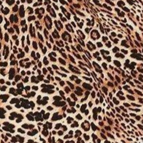 ❤NWT VINTAGE TORRID LEOPARD PRINT MIDI WASHABLE CHALLIS DRESS POCKETS PLUS SIZE - Picture 2 of 14